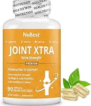 Joint Xtra Advanced Support Supplement - Joint Strength Formula with Glucosamine, Chondroitin, Turmeric, MSM & Boswellia for Joint & Cartilage Health, Flexibility, Mobility & Comfort - 90 Capsules