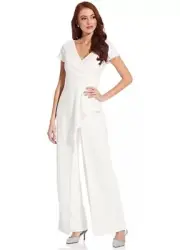 Crepe Cascade Jumpsuit by Adrianna Papell