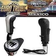 USB Truck Simulator Shifter - Gearshifter Knob for ATS ETS2 PC Racing shifter For THRUSTMASTER TH8A and Logitech G29 G27 G25 G920 H Gearshift USB shifter Knob 01