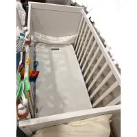 在飛比找蝦皮購物優惠-IKEA SUNDVIK 嬰兒床 白色 二手