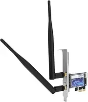 XUMIUZIY WiFi Adapter for Desktop PC, Dual Band Wireless Network Card, 5.0 2.4G/5G PCI‑1X Wireless Network Adapter for Gaming