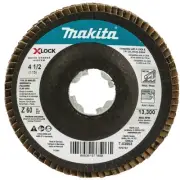 Makita X-LOCK 4-1/2 In. x 7/8 In. 60-Grit Type 29 Zirconia Angle Grinder Flap