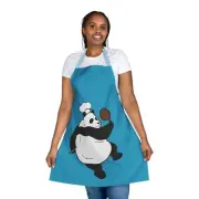 Cooking Panda Apron, Chef Aprons, Kitchen Apron , Funny Cooking Blue Apron