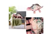 Novelty Cushion/Throw (Dino) - 67x32cm