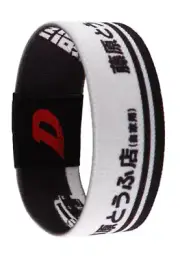Initial D Akagi RedSuns Manga Anime 7.1" Reversible Stretch Wristband Bracelet