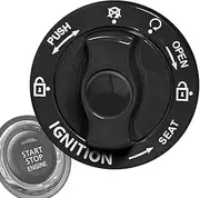 Push Start Button Accessories - Engine Button Sticker Cover | Car Interior Decoration Sticker Start Button Covered: For Start-Stop Button Protectors Inspired by Classic Rotary Switches