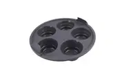 Daily Bake Silicone Round Collapsible 5 Cup Muffin Pan 22cm Charcoal