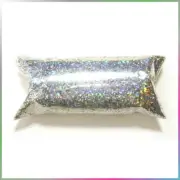 1oz Silver Jewels Holographic Metal Flake .025" Chunky Rainbow Additive - 30ml