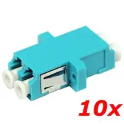 10 PACK LC to LC Multi-mode Duplex OM3 10G Fiber Optic Adapter Coupler Connector