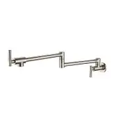 High qualityGold Kitchen Faucet Tap Folding Extended Countertop Sink Faucet With Pot Filter Wall Mounted Single Cold Water Universal Tap Brushed