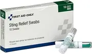 Pac-Kit by First Aid Only 19-001 Sting Relief Swab (Box of 10)