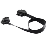 60CM 2 in 1 OBD2 OBDII 16 Pin Male To Female Extension Connector Splitter Cable