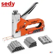 3 IN 1 Staple Gun Fastener Tool Tacker Staples upholstery 3000 Nails New AU
