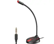 F12 Computer Omni-directional Microphone 3.5mm Plug - Black