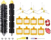 Replacement Parts for iRobot Roomba 700 Series 770 777 760 761 780 790 Robotic Vacuum Cleaners 8pc Filter 6pc Side Brush 1pc Bristle Brush Flexible Beater Brush Cleaning Roomba 700 Series Tool