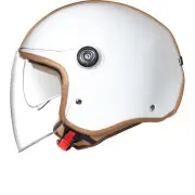 Y.10 Midtown White Camel Jet Helmet