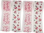 Ipetboom 4 Rolls Christmas Toilet Paper Decorations Toilet Paper Tissue Roll Santa Claus Funny Toilet Paper for Holiday Xmas Party Bathroom Decor