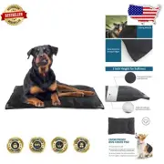 Durable Metal Rivet Chew-Resistant Dog Bed for Medium Sized Crates, 35"x22"