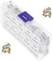 Luxshiny Electronics Capacitor Assortment Kit 600pcs High Performance Ceramic Capacitors Diy Replacement for Electronics