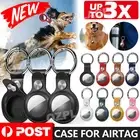For Apple AirTag Leather Case Protective Shell Location Tracker Air Tag Cover