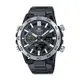 【CASIO EDIFICE】SOSPENSIONE系列太陽能矽膠腕錶-黑銀款/ECB-2000DD-1A/台灣總代理公