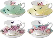 Royal Albert 40002650 Miranda Kerr Teacup and Saucer 4 Piece Set