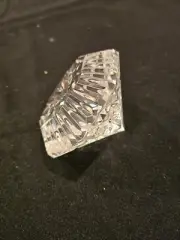 Waterford Crystal Lismore Faceted Diamond Shape Crystal Paperweight Ireland