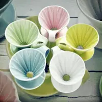 在飛比找蝦皮購物優惠-日本三洋有田燒花瓣陶瓷濾杯