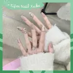 CAT EYE PINK TONE 假指甲 XUKA NAIL SALON 24 支指甲盒包括免費膠水