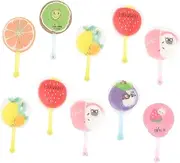 CLISPEED Folding Fan Set 10 Pack Cartoon Fans Lightweight for Summer Safe Reusable