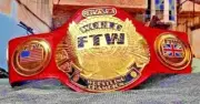 TAZ FTW Heavyweight Championship Wrestling Belt Leather Thick Plated Replica 4mm
