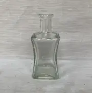 Vintage Clear Glass Figural Apothecary / Medicine 6" Bottle - Nice!