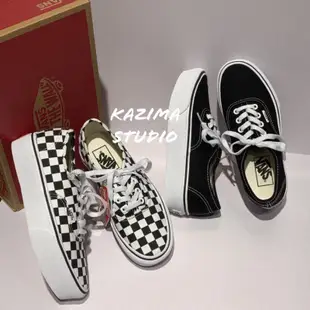 Vans Authentic Platform 厚底 厚底鞋 黑白格 棋盤格 黑白 黑色