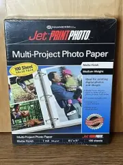 Jet Print Photo and Imaging Paper Matte 100 sheets Medium Weight New Sealed