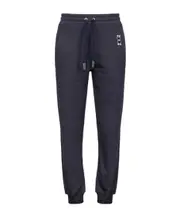 Carico drawstring cotton track pants IT40,IT42 Black