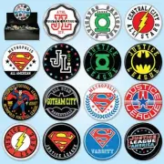 DC JLA & Sports Logos Metal Button Assortment of 15 Ata-Boy CHOOSE YOUR BUTTON