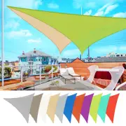 25'x25'x25' Triangle Sun Shade Sail Canopy UV Block Patio Yard Pool Outdoor