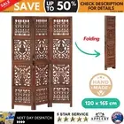 3 Panel Room Divider Wooden Screen Dividers Wood Partition Fold Privacy Stand
