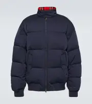 [Balenciaga] Balenciaga Cut-Up Harrington twill down jacket AU 93 blue
