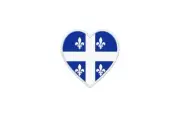 Patch Badge Patch Printed Thermoadhesive Flag Heart Canada Quebec