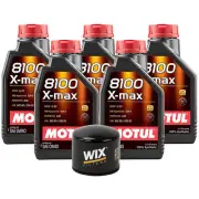 5L Motul 8100 X-MAX 0W40 Wix Filter Motor Oil Change Kit For Volvo API SN (for: Volvo)