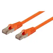 Dynamix PLO-AUGS-1H Cat6A RJ45 Patch Lead - 1.5m - Orange S/FTP - Shielded - 10G - 500MHz - Slimline - Gold Plated [PLO-AUGS-1H]