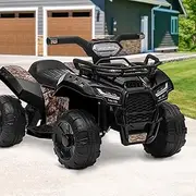 Mazam Kids Ride on Car 6V25W Ride on ATV with USB Socket, Music, Horn and Volume Funtion Suitable for 3-6 Years 20kg Capacity Suitable for 3-6 Years Black