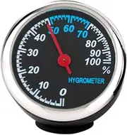 Car Dashboard Decorations Luminous Hygrometer Mechanical Thermometer Steel Pointer for Car Supplies