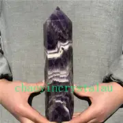 3.3LB Natural Dreamy Amethyst Obelisk Quartz Crystal Point wand Healing XA4667