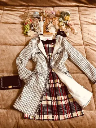 專櫃品牌伊蕾高質感編織小香風氣質大衣外套