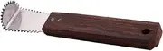 Rinkle Trendz Stainless Steel Wooden Coconut Scrapper Coconut Grater Brown Handle
