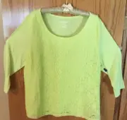Old Navy XXL Pullover Yellow-green Ladies Top