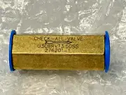 Check-All Valves U3CBRVT3.50SS Brass 3/8" NPT Threaded FKM Seat Check Valve NOS