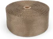 Design Engineering 010134 Titanium 4" x 100' Exhaust Heat Wrap with LR Techno...